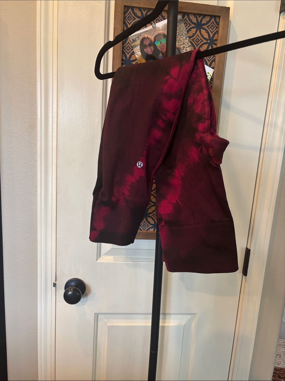 lululemon athletica Burgundy Tie-Dye Leggings